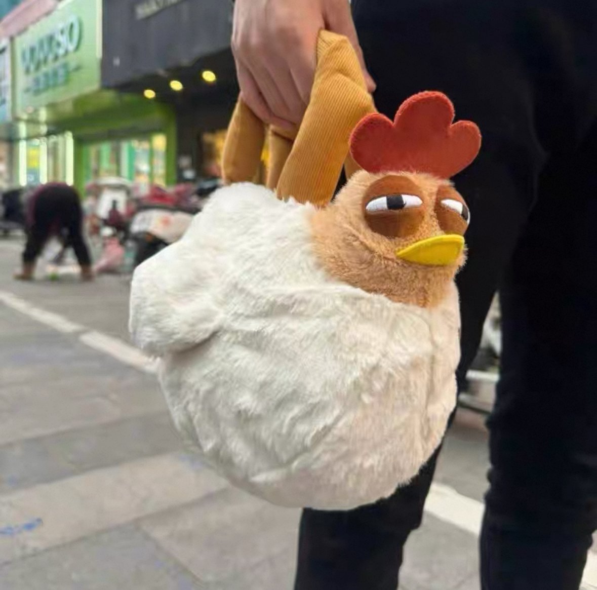 Suspicious Chicken Handbag